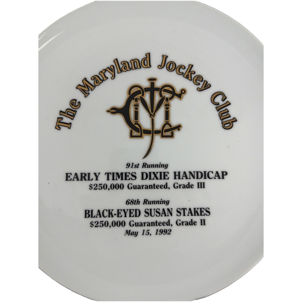 Jocky Club Plate Early Times Dixie Handicap/ Black-Eyed Susan Stakes Collector - Picture 2 of 8